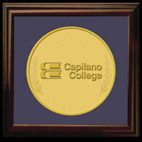 Custom Minted 24K Gold Plated Capilano College Medallion