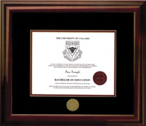 Mahogany Wood Diploma Frame